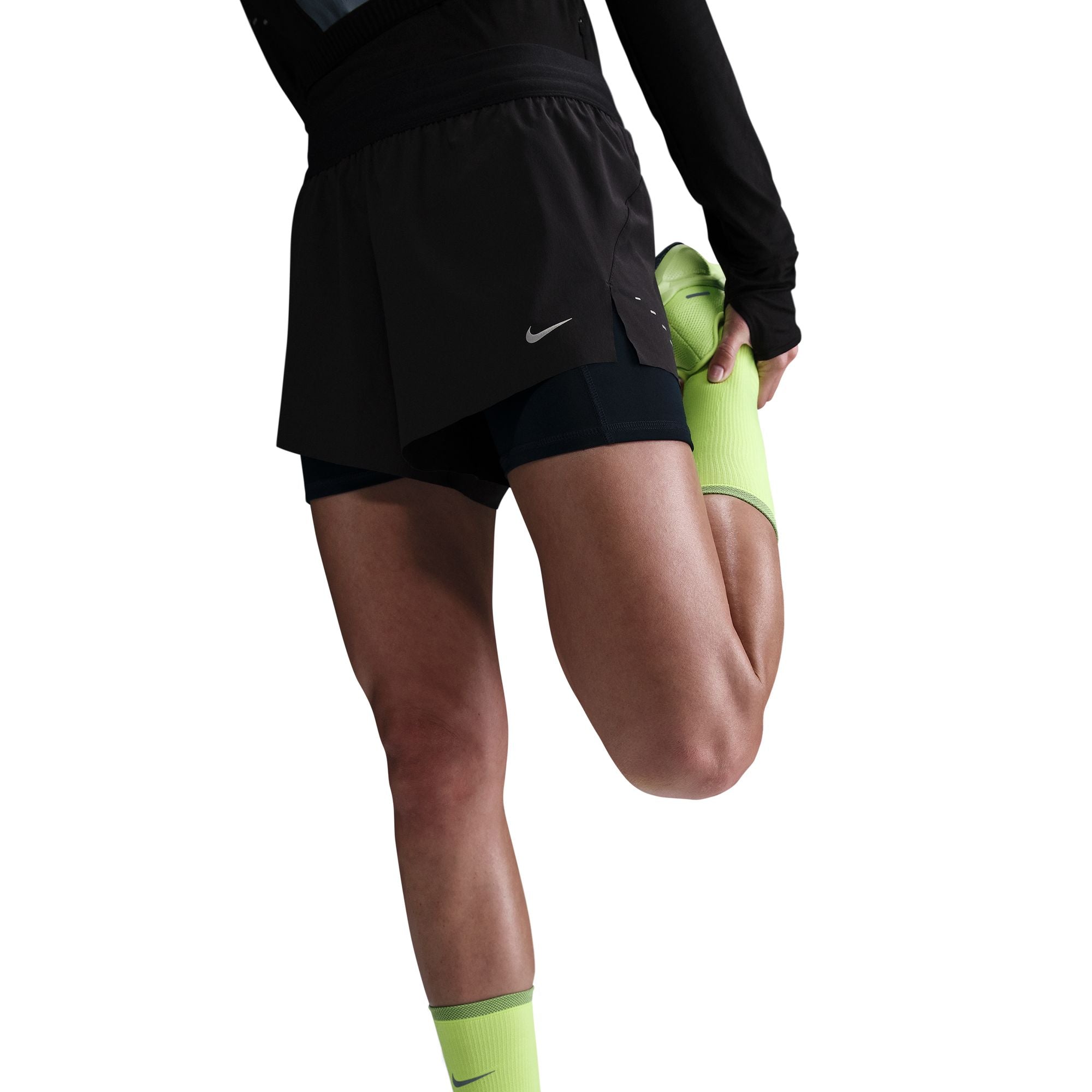 Women's Swift Dri-FIT Mid-Rise 2-in-1 Running Shorts